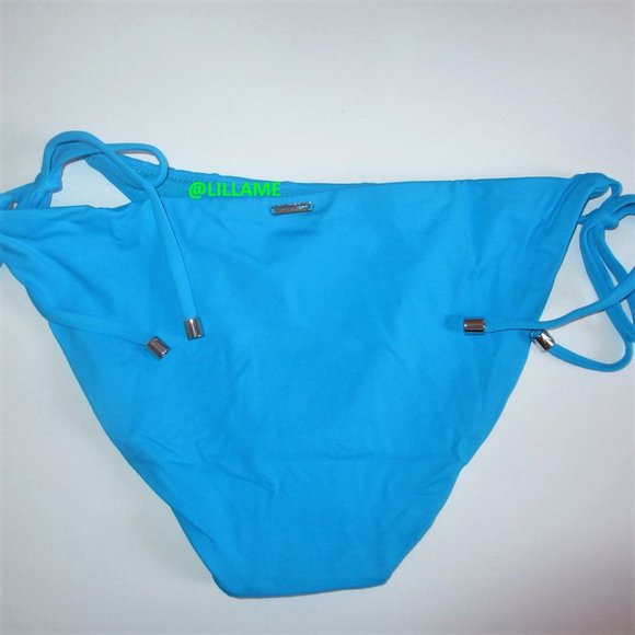 Victoria's Secret Swim Tie-Side Hipster Bikini Bottom S XL Turquoise Blue - Picture 6 of 6